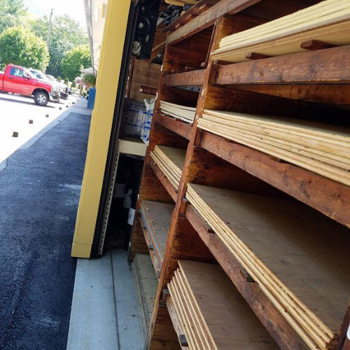 Lumber at Lucy Hardware.