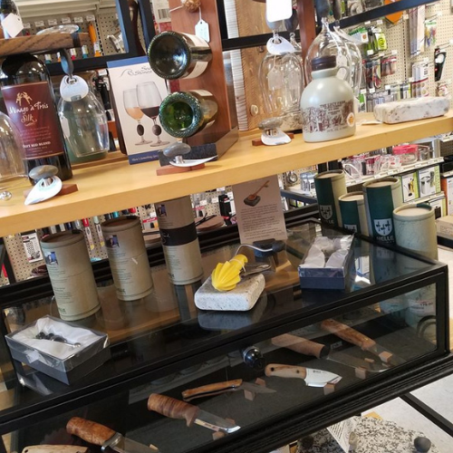 Gifts on display inside of Lucy Hardware.