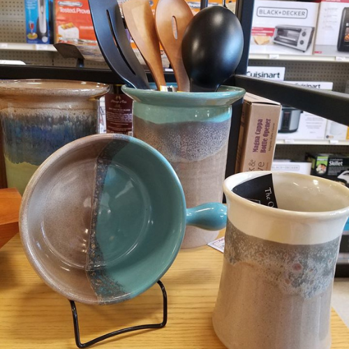 Gifts on display inside of Lucy Hardware.